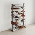 thumbnail image 3 of Simplify 10 Tier 50 Pair Shoe Organizer Rack in Black, 3 of 8