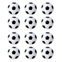 GSE Games and Sports Expert 12-Pack 36mm(1.42") Regulation Size Plastic Tabletop Soccer Balls. Table Soccer Foosballs, Replacement Balls for Soccer Game, Foosball Table Accessories(White)