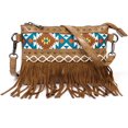 thumbnail image 1 of KAIYANG Bolsos bandolera con borlas estilo bohemio para mujer, bolsos de hombro con bloques de color, 1 of 4