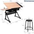 thumbnail image 4 of Restirador de Madera Bluelander con Banco de Trabajo, 4 of 4