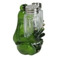 thumbnail image 4 of Green Tree Frog Toad Meditating Glass Salt Pepper Shakers Holder Figurine Set, 4 of 9