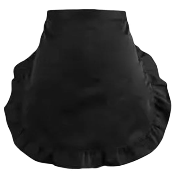 Ruffled White Aprons Women Waist Aprons Maid Cosplay Costume Half Apron Maid Cosplay Apron, Cooking Waist Apron