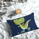 thumbnail image 5 of Fotbe Dino Playing Roller Skate Funda de Almohada Decorativa Estilo Occidental, Lujo en Algodón, Fundas para Almohadas King, Cojín Estampado para Decoración del Hogar-16"x24", 5 of 6