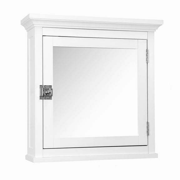 Elegant Home Fashions Madison 1-Door Medicine Cabinet in White
