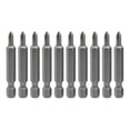 thumbnail image 2 of 10pcs Cross Screwdriver Bit Set 1/4Inch Hex Shank 50mm Screw Driver Bits PH0-PH3, 2 of 7