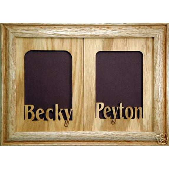 Collage Picture Frame - Personalized - Holds two 4"x 6" or 5" x 7" Photos