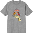 thumbnail image 3 of Hold Your Horses Humor Adult Heather Gray Crew Neck Short Sleeve Tee-Medium, 3 of 4