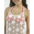thumbnail image 4 of No Boundaries Women's Crochet Star Coverup Dress, Sizes XXS - XXL, 4 of 5
