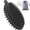 Black, variant on HEETA Silicone Body Scrubber, Silicone Loofah Gentle Exfoliating, 2 Side Design Silicone Boby Brush Lathers Well Easy to Clean & Durable for Removing Dead Skin and Dry Brush to Massage Skin, Blue