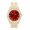 RED-Gld, variant on Mens Silver Big Rocks with Roman Numerals Fully Iced Out Hip Hop Wristwatch - ST10327 RN