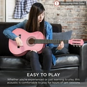 Best Choice Products 38in Beginner Acoustic Guitar Starter Kit w/ Gig Bag, Strap, Extra Strings - SoCal Green