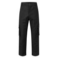 thumbnail image 3 of Tenmix Mens Straight Leg Tactical Pant Classic Cargo Pants Multi Pockets Work Trousers Solid Color Bottoms Black S, 3 of 4