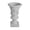 LIGHT GREY + Magnesium Oxide, variant on Antique White Magnesium Oxide Moroccan Urn Planter for Indoor Outdoor Patio Garden Living Room 16.75x16.75x20.25 Inches