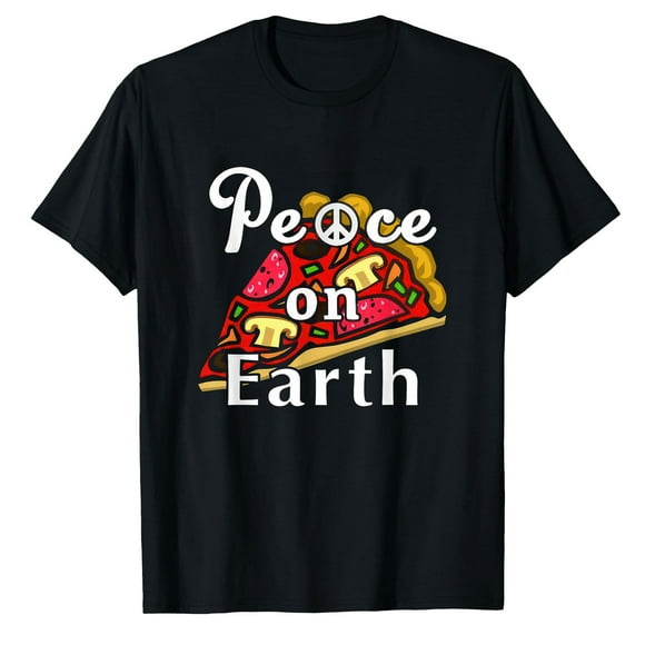 AALJY Peace on Earth, National Pizza Day T-Shirt