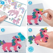 Aquabeads Mystic Unicorn Set, Complete Arts & Crafts Bead Kit for Children - over 1,500 beads, three keychains and display stand