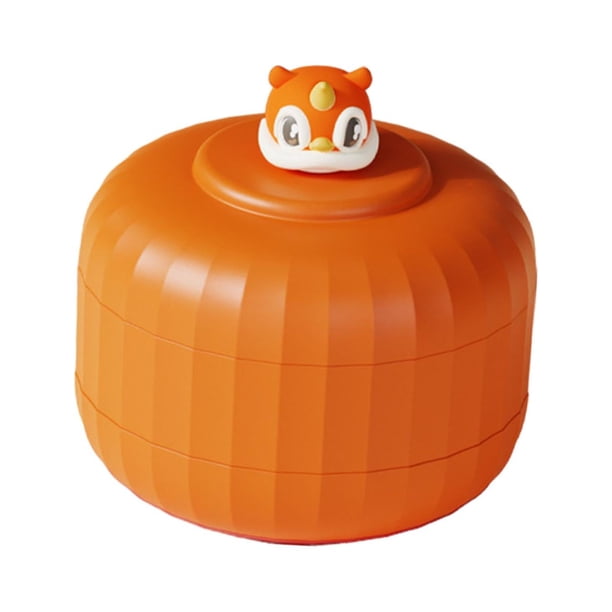 Organizador de almacenamiento de alimentos, decoración china de Año Nuevo, plato de frutas multiusos Naranja Pequeño 2 capas