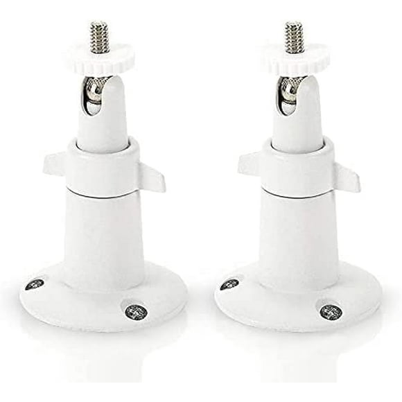 Adjustable Indoor/Outdoor Security Metal Wall Mount Compatible with Arlo Pro/Pro 2/Pro 3/Ultra/Ultra 2, & Others - Ring Stick Up Cam Battery, eufyCam E/2C (5 Pack, White)