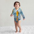 thumbnail image 4 of Xecao Monk Walking On Water Print Baby unisex-baby Cotton Long-sleeve Bodysuits-3 Months, 4 of 6