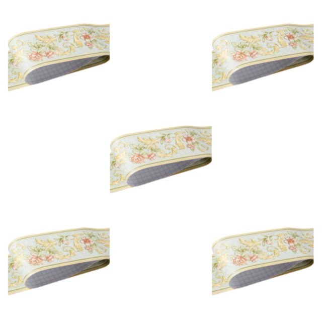 VONKY PVC Border Wall Corner Stick Durable And Waterproof Surface With Exquisite Workmanship Wallpaper For Living Room Decor Green garden 5Set