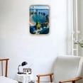 thumbnail image 5 of 12x8 Inches Framed Mountain River Landscape Wall Art with Gold Frame and Decorative River and Forest Scenery Landscape Art for Porch,Crystal Porcelain Painting Wall Decor, 5 of 8