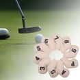thumbnail image 4 of 10 piezas Golf Iron Headcover ,,7,8,9,A,S, Número de Beige shamjiam Cubierta de cabeza de hierros de golf, 4 of 9