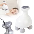 thumbnail image 2 of Goohae 4-Head Handheld Deep Tissue Massager, Percussion Muscle Massage Gun with 6 Speeds & Reverse Thrust, for Shoulder, Neck, Back, Leg Pain Relief, Gift for Family, White, 16*10, 2 of 9