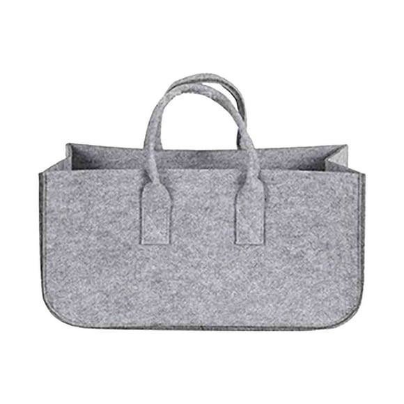 Bwiyojiz 19.68"Lx9.84"Wx9.84"H Knitting Bag Portable Yarn Tote Wool Crochet Storage Household Organizer Home Organization, Gray, Gifts for Yourself