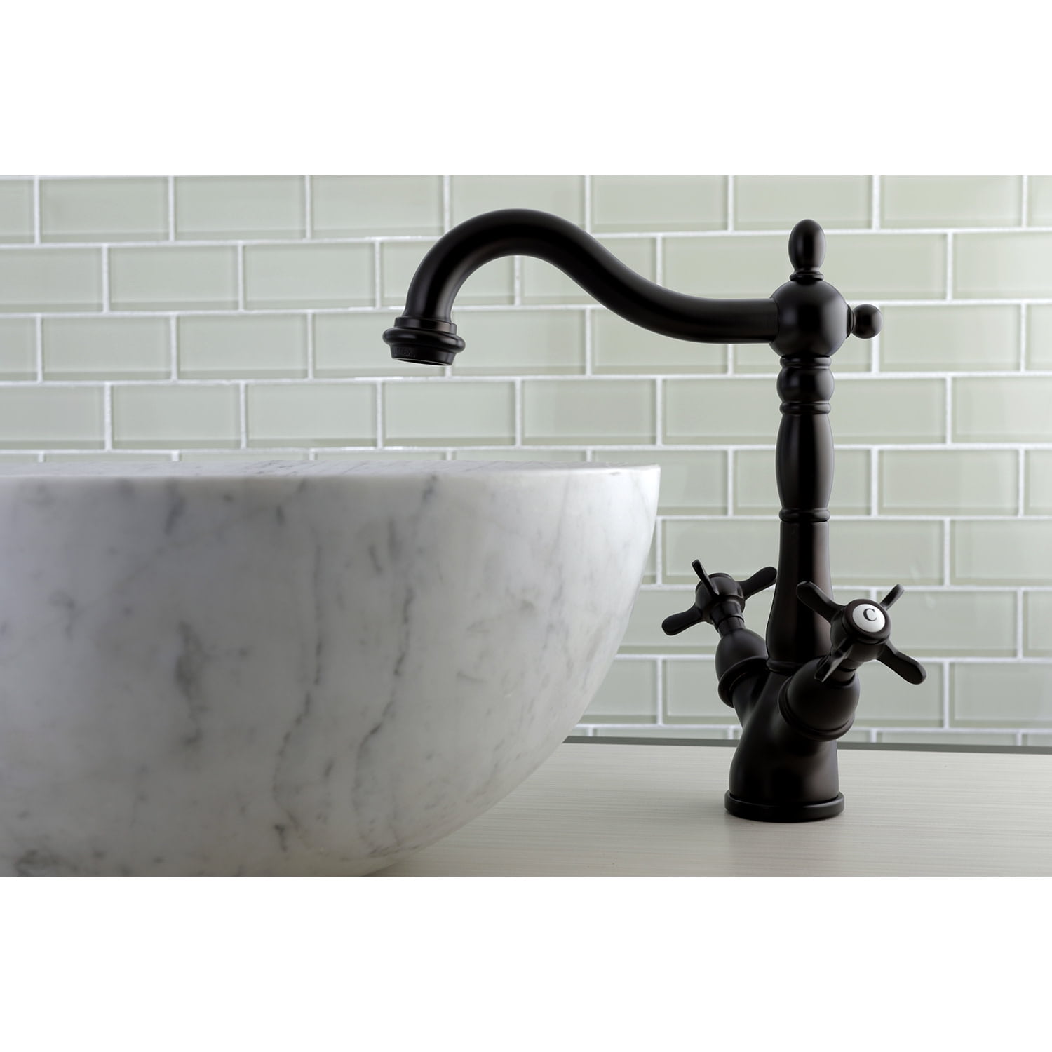 Kingston Brass KS1495BEX Vessel Household Faucet, Oil Rubbed Bronze