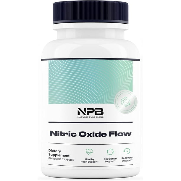Nature's Pure Blend Nitric Oxide Supplement LArginine Blood Pressure