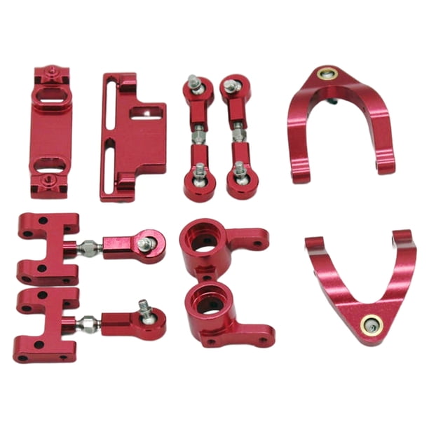 Juego de dirección RC para modelo de camión 1/10 Rojo Sunnimix rc nudillos de dirección