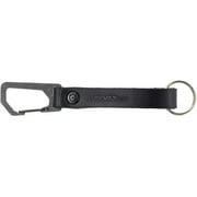 Trayvax Keyton Clip Carabiner Keychain Stainless-Steel, Black, Black Metal