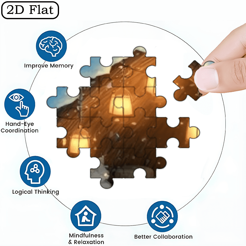 A 1000pcs Adult Puzzle Featuring  Landscape Themes, High Difficulty Level, Suitable for Adults, Family Entertainment.29.4*19.6 in