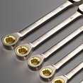 thumbnail image 2 of 1Pc Key Wrench Flexible Golden Ratchet Wrenches Torque Universal Spanners for Car Repair Tools Metric Hand Tool 8MM, 2 of 6