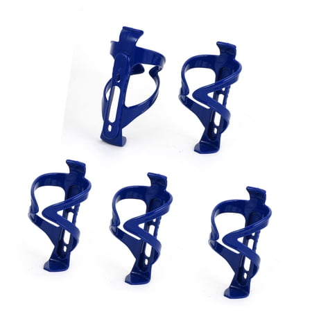Unique Bargains 5 Pieces  Cycling Drink Water Bottle Bicycle Cup Holder and Mount Bike Handlebar  Blue