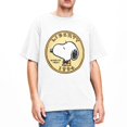 thumbnail image 1 of Camiseta de manga corta de Charlie Brown y Snoopy de Peanuts, camisetas vintage de verano de algodón puro con cuello redondo, camisetas de talla grande 5XL, 1 of 5