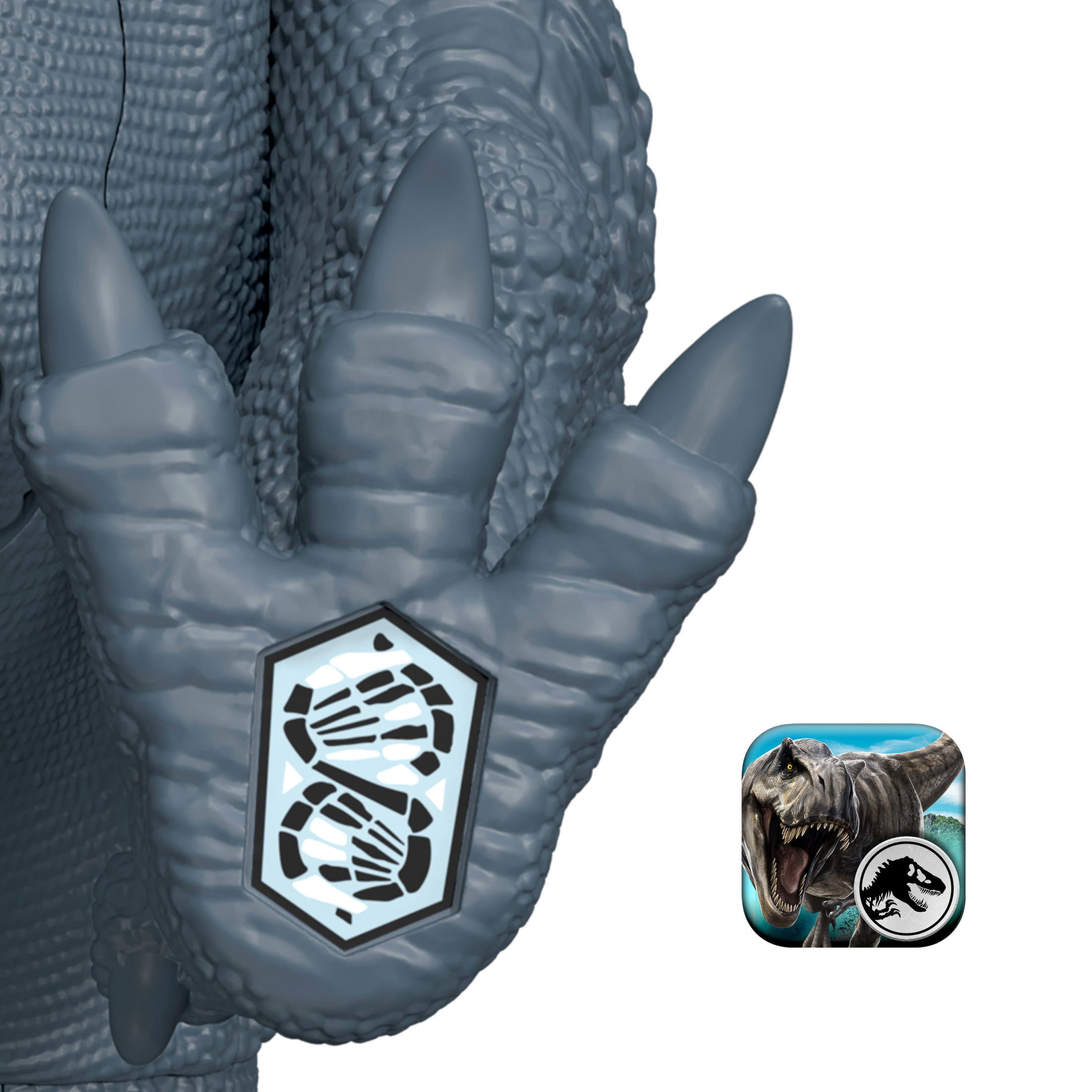 Jurassic World Rebirth Wild Roar Abelisaurus Dinosaur Toy, Tail Controlled Attack Chomp & Sound