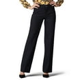 thumbnail image 1 of Pantalones Casuales de Cintura Alta y Corte Recto Holgado para Mujer con Bolsillos Negro L, 1 of 7