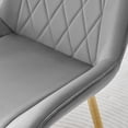 thumbnail image 6 of Furniturebox UK Pesaro Pesaro Modern Adult Velvet Gray Dining Side Chairs, Set of 2, 6 of 6