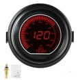thumbnail image 1 of Indicador de temperatura de aceite de 52 mm/2 pulgadas para la serie EVO, medidor universal con luz LED azul y roja para vehículos de gasolina de 12 V., 1 of 14