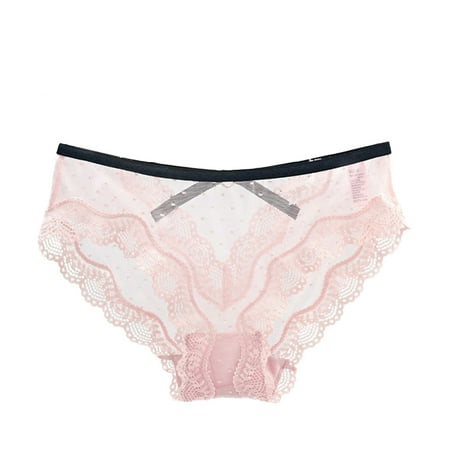

GWAABD High Leg Briefs for Women Lace Briefs Hollow Out Low Waist Panties Love Panties