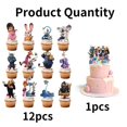 thumbnail image 3 of Cake Toppers Ginphan con bonitos animales, fiesta de cumpleaños, 13 unidades, 3 of 7