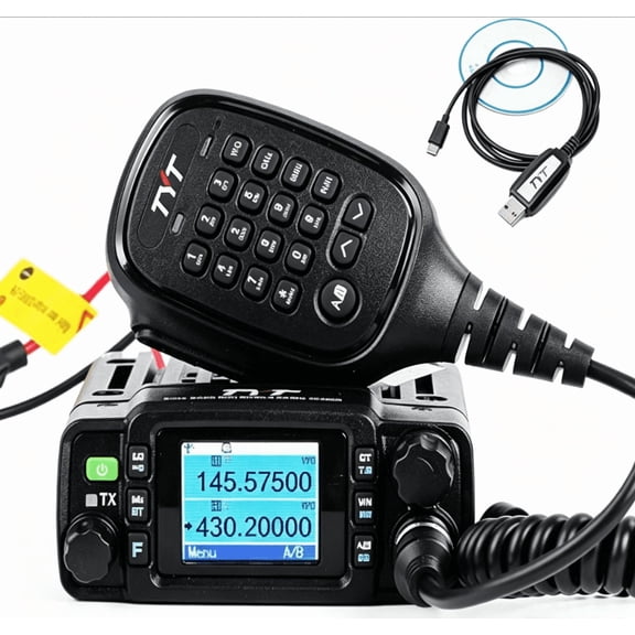 TYT TH-8600 Dual Band Mini Mobile Transceiver IP67 Waterproof Car Radio 2M/70CM 25W Amateur Two Way Radio