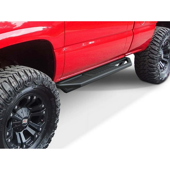 APS Stainless Steel Side Steps Armor Compatible with Chevy Silverado GMC Sierra 1500 2500 1999-2006 Regular Cab & 2500 HD 3500 01-06 & Classic 07 (Nerf Bars Side Steps Side Bars)