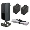 thumbnail image 1 of Sony FDR-AX53 High Capacity Intelligent Batteries (2 Units) + AC/DC Travel Charger + Microfiber Cleaning Cloth., 1 of 1