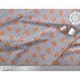 thumbnail image 3 of Soimoi Gray Rayon Fabric Stripe,Fire Ring & Lion Cartoon Print Fabric by Yard 56 Inch Wide, 3 of 3