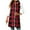 Red, variant on ZUKMRJPC Womens Fleece Hooded Sleeveless Coat Classic Plaid Casual Full Zip Mid Long Jackets Vests Fall Winter Warm Outerwear with Split Hem