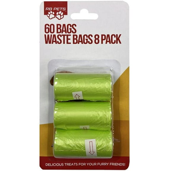 RB Pets 60 Count Waste Bags