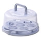 thumbnail image 1 of Caja para pasteles Vankin con tapa de 25 cm, transparente, para cupcakes, diseño de doble cara, cierre seguro, multiusos para viajes y exhibición., 1 of 3