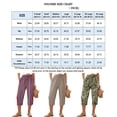 thumbnail image 3 of Lumtrix Cotton Linen Capri Pants For Women Loose Fit Straight Leg Drawstring Elastic Waist Cropped Pant Dressy Casual Summer Clothes Gray L, 3 of 4