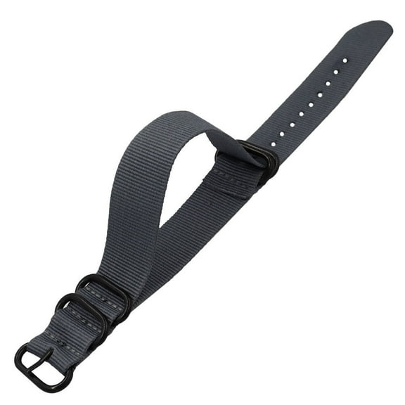 DRAFIDEEP Nylon Strap for Comfortable Adjustable Grey 24mm